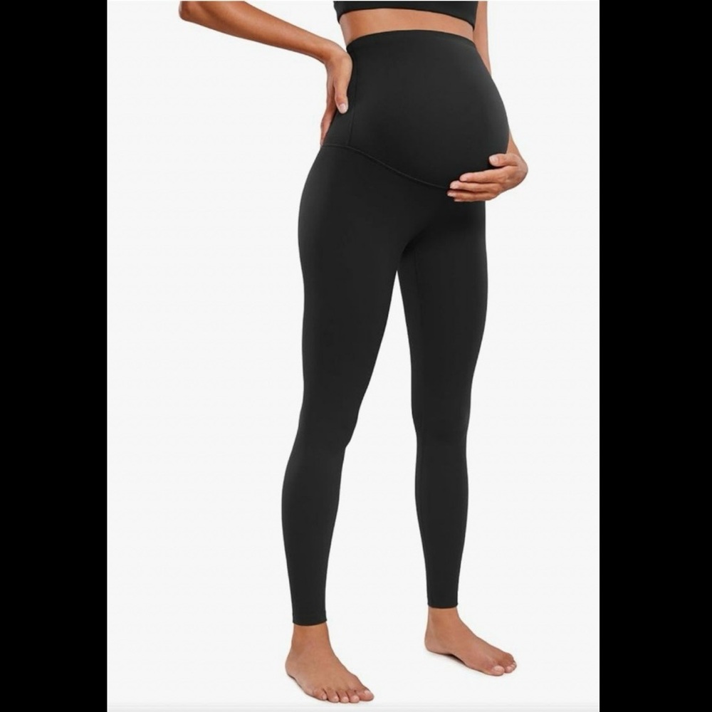 CRZ YOGA Black Maternity Leggings